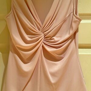 Women’s pink gathered pullover top